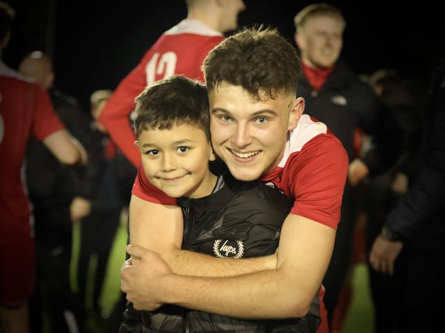 All smiles post-match at Five Heads Park. Picture by Martin Denyer