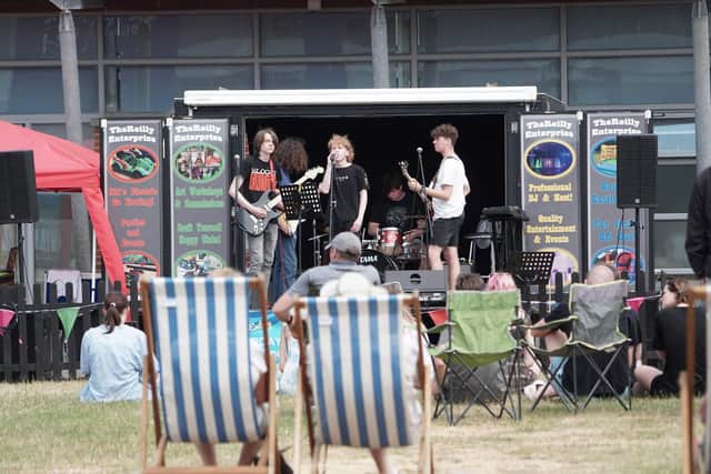 Families enjoying the sunshine at last year’s Summer Fest