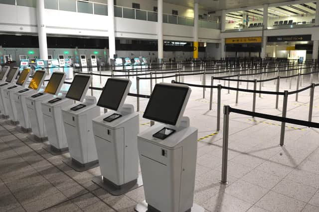 An empty Gatwick Airport. Picture by Steve Robards
