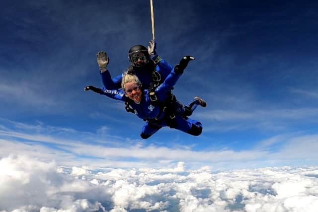 Lynne Davies' skydive