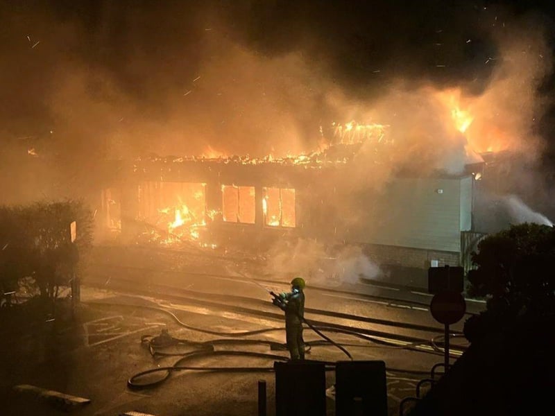 The Osborne View fire as it happened.
