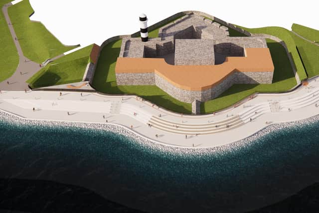 Artist impressions of how the area around Southsea Castle will look after the seafront enhancements.