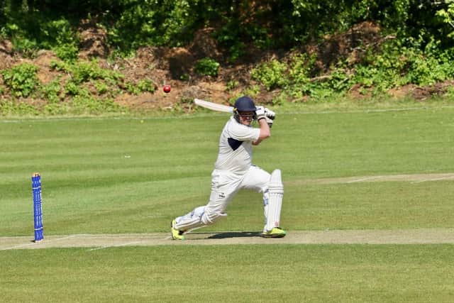 Tommy Barton batting for Ventnor 2nds against Solent Rangers in a Hampshire League game. Picture by Dave Reynolds