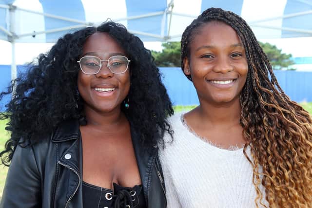 Noku Sunduza, left, and Tatenda Muskwe of Seka Candles. Picture: Chris Moorhouse (jpns 240922-08)