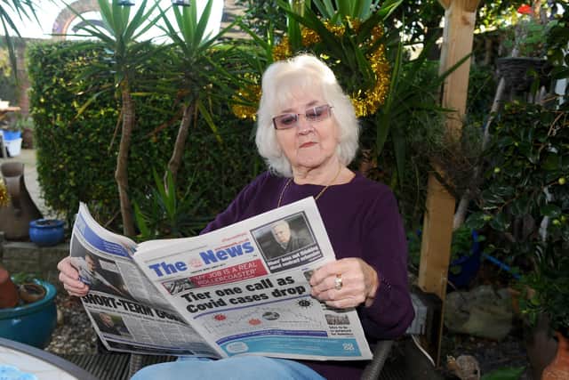 Thelma Turner-Hill from Southsea, is a reader of The News, Portsmouth.

Picture: Sarah Standing (011220-9262)