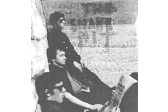 The Snake Pit trio are: Robbie Robinson (nearest camera), the late Mick Yerbury (centre) and Ian Perry.