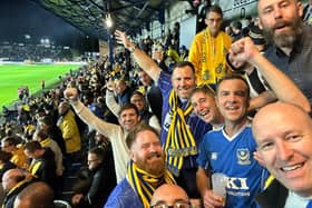 The group of 10 Blues fans watched on as USG played out a 2-2 draw against Club Brugge.