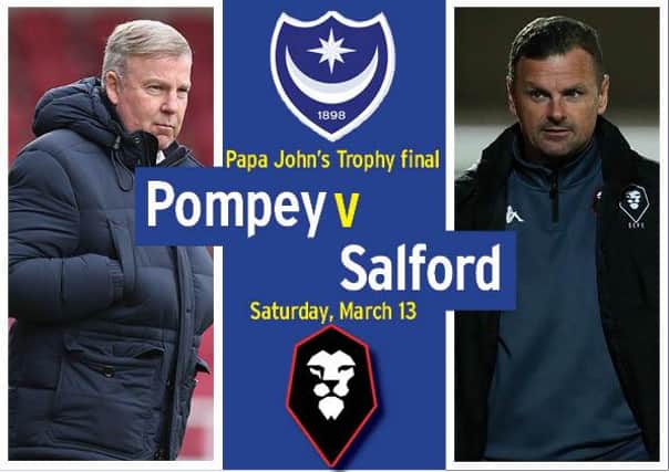 Pompey take on Salford at Wembley tomorrow