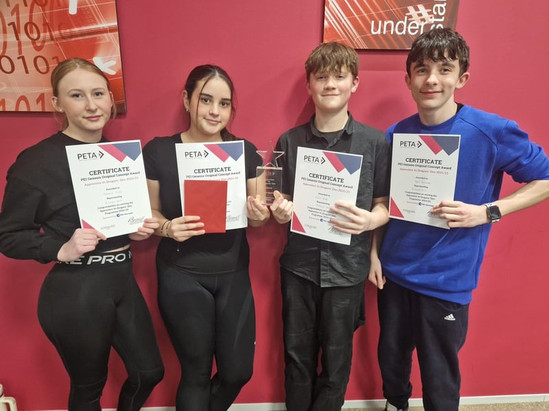 Purbrook Park Students compete in PETA Dragons Den Vs Apprentice