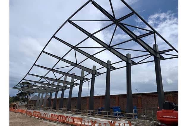 LCT7074's structure being built this year Picture: Ben Fishwick