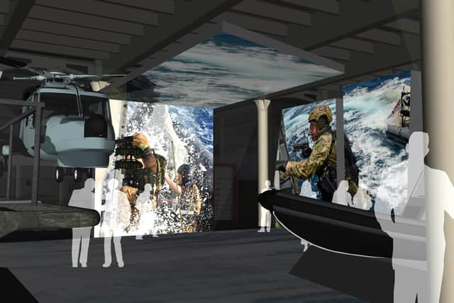 Images of what the new Royal Marines Museum in Portsmouth could look like. Photo: NMRN