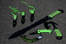 Some examples of 'zombie knives'. Picture by PA
