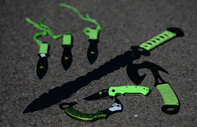 Some examples of 'zombie knives'. Picture by PA