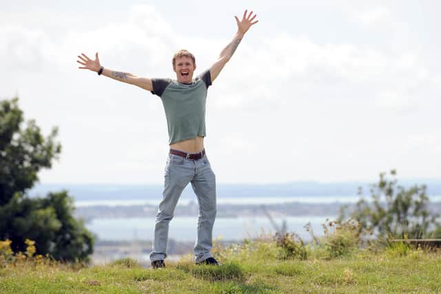 John Bream - a former 'Para' will be leaping 200ft from a helicopter into the water off Southsea in a bid to break three world records and raise awareness about veteran suicides.
Picture by: Malcolm Wells (180813-0610)