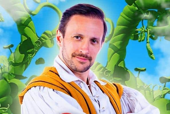 Sean Smith as Jack Trott in The Kings Theatre 2021 panto, Jack and The Beanstalk