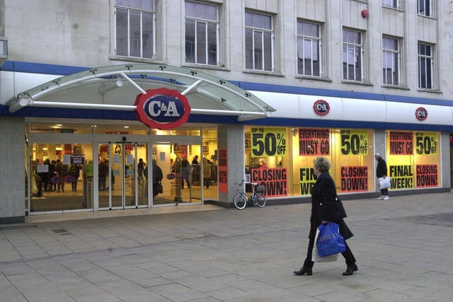 C & A's Portsmouth store in Commercial Road, shut its doors for the last time on Saturday 13th January 2023.