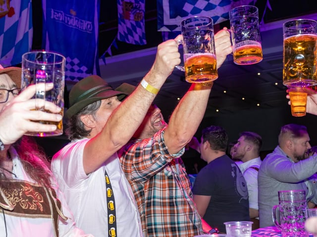 Portsmouth Guildhall played host to this years Oktoberfest event, with hundreds of guests over two sessions and German themed live music.Pictured - Oktoberfest guests enjoying the atmosphere and live musicPhotos by Alex Shute