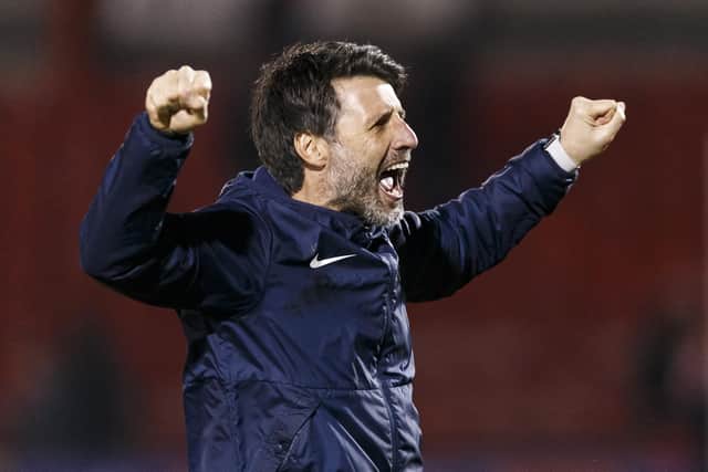 Danny Cowley is approaching a year at the Pompey helm.   Picture: Daniel Chesterton/phcimages.com