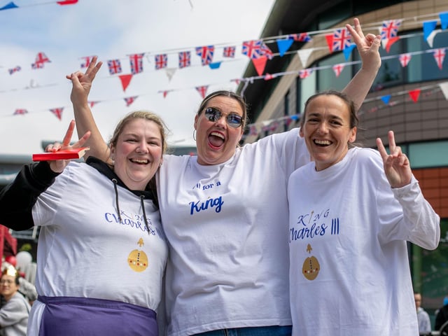 Dolly Cowlishaw, Amie Phillips and Carly Gardner from Portsea Event Group at Aylward Street in Portsmouth