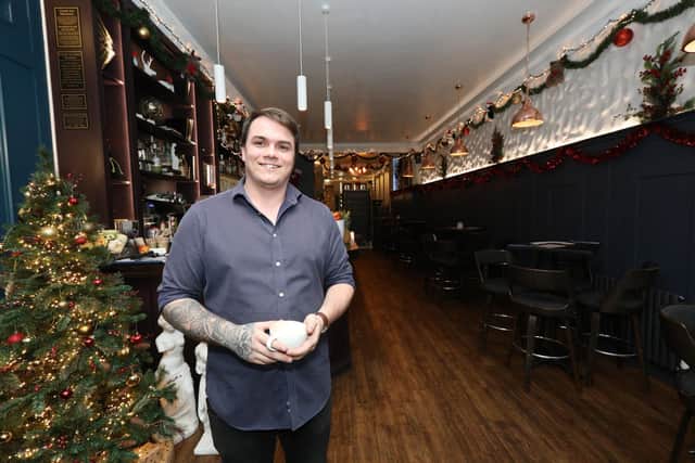 Manager Matt Bond at The Monarch independent cocktail bar and restaurant. Small Business Saturday on Palmerston Rd, SouthseaPicture: Chris Moorhouse   (051220-10)