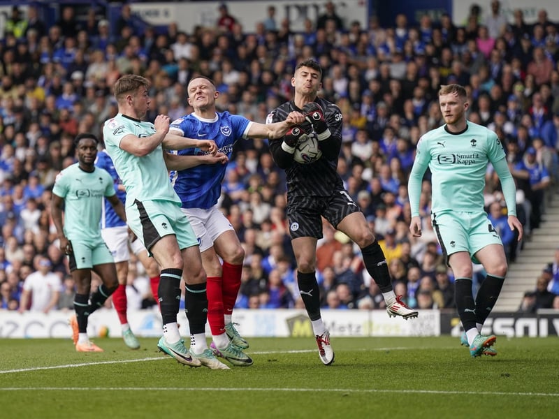 Wigan keeper Sam Tickle collects under pressure from Colby Bishop. Picture: Jason Brown/ProSportsImages