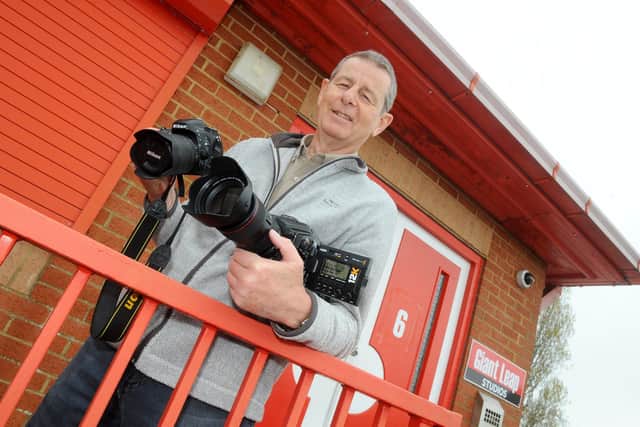 Owner Bill Moulsdale at the new studio. Picture: Sarah Standing (080422-826)