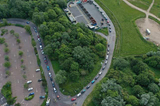 Port Solent Household Waste Recycling Centre in Portsmouth reopened on May 11 after government said local authorities should reopen tips. Picture: Mark Cox