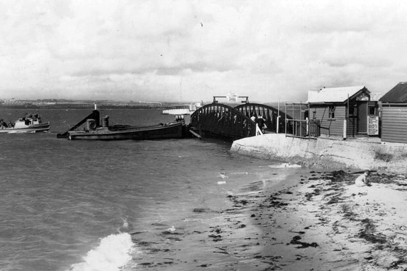 Hayling Island ferry in the 1950's.