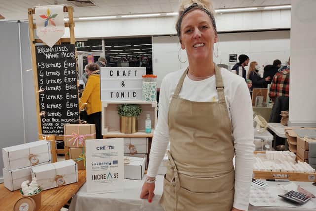 Lynsey Pleasance from Craft & Tonic at the We Create Market in Portsmouth.