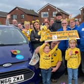 People taking part in the Big Learner Relay for Children in Need in 2022