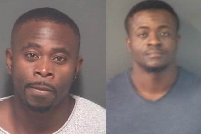 Festus Emosivwe and Charles Onwu were ordered to pay back cash from their fraud. Picture: Hampshire police