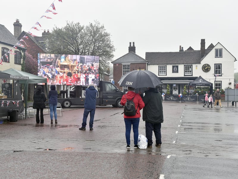 A sadly-empty Wickham Square on Saturday as rain teemed down (060523-3362)