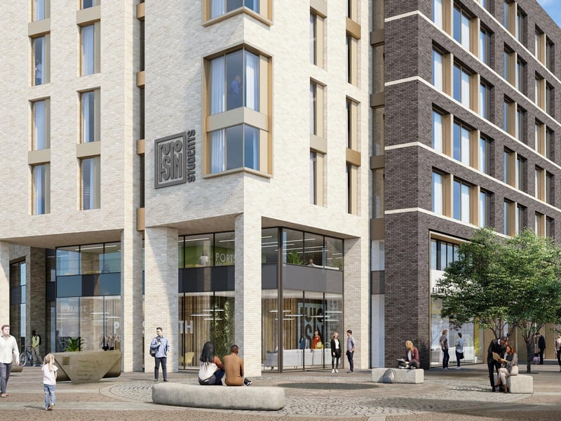 Fusion Students released plans for purpose-built student homes at 12-28 Arundel Street, Portsmouth
