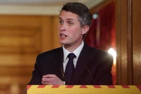 Education Secretary Gavin Williamson speaking during a remote press conference to update the nation on the Covid-19 pandemic. Picture: Pippa Fowles/10 Downing Street/AFP via Getty Images