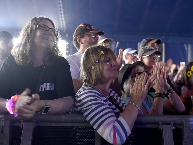 Crowds enjoy the spectacle at Wickham Festival on Friday, August 1. Picture: Sarah Standing (010825-8031)