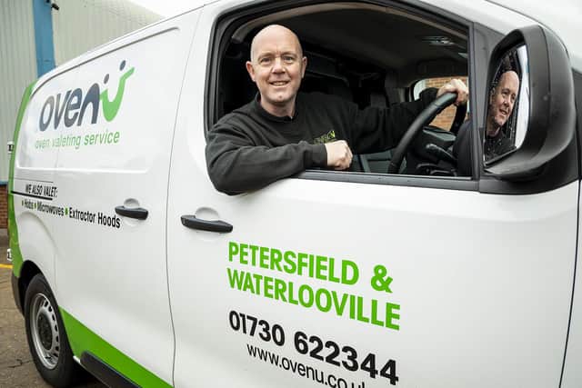 Rob Cunningham, from Waterlooville, has launched oven valeting business Ovenu Petersfield