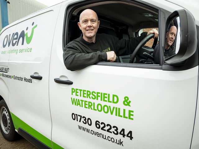 Rob Cunningham, from Waterlooville, has launched oven valeting business Ovenu Petersfield 