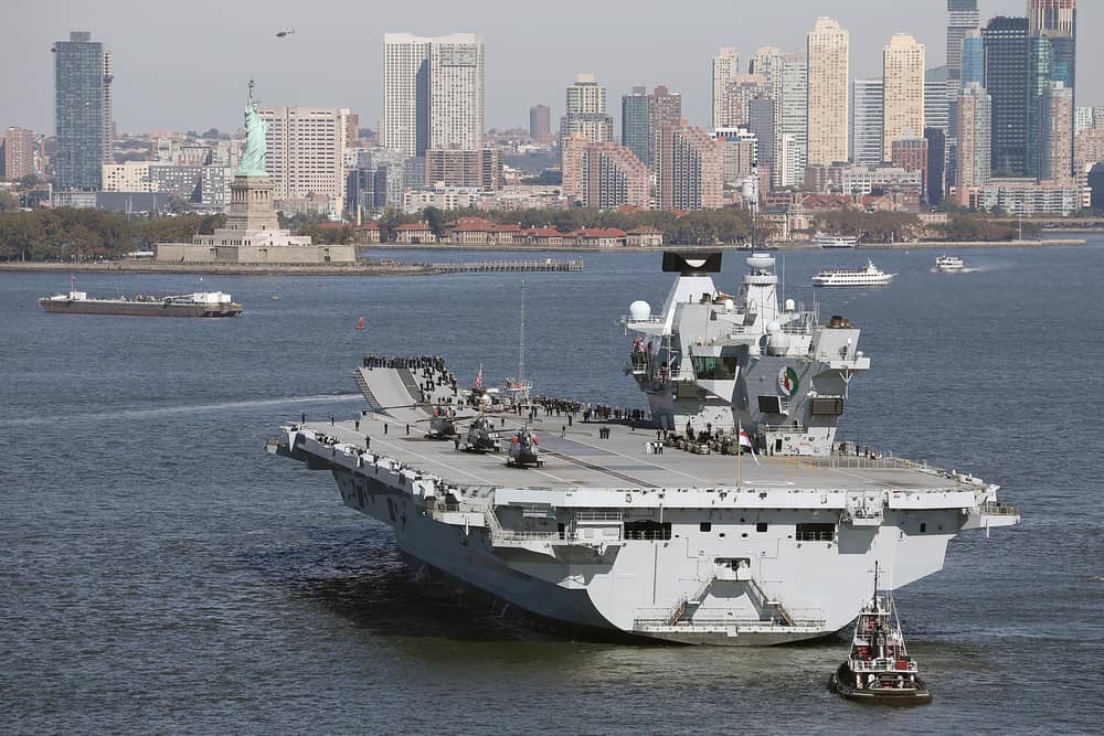 HMS Queen Elizabeth might be making a return to America after her sister ship, HMS Prince of Wales, suffered a mechanical failure  moments after leaving Portsmouth Harbour on Saturday.