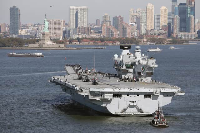 HMS Queen Elizabeth might be making a return to America after her sister ship, HMS Prince of Wales, suffered a mechanical failure moments after leaving Portsmouth Harbour on Saturday.