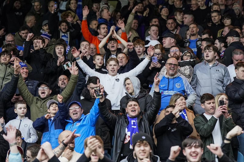 4,019 Pompey fans enjoyed the Blues' 1-0 win at Peterborough