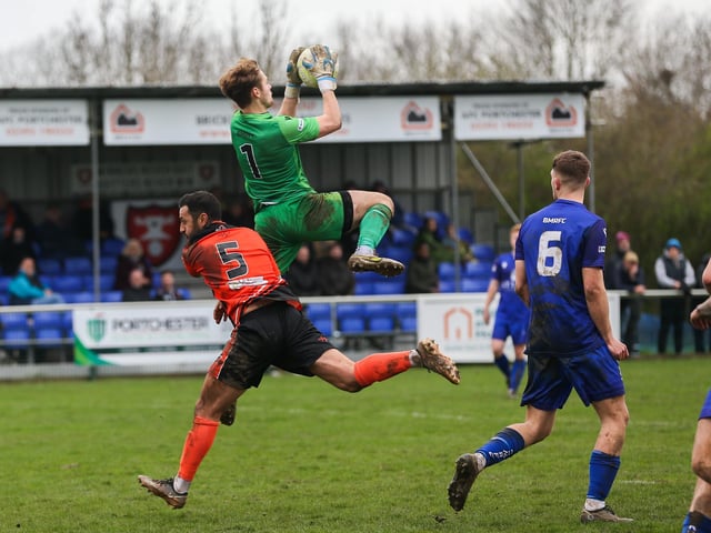 Baffins keeper Roux Hardcastle collects. Picture by Nathan Lipsham