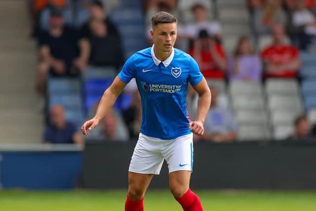 Callum Johnson made 48 appearances and scored once for Pompey before handed a free transfer. Picture: Nigel Keene/ProSportsImages