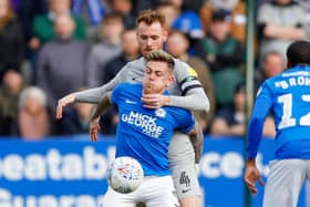 Sammie Szmodics in action against Pompey for Peterborough last season.