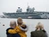 Pictures of HMS Prince of Wales returning to Portsmouth