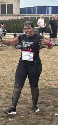 Portchester Slimming World Consultant, Carole Bailey, who took part in Pretty Muddy