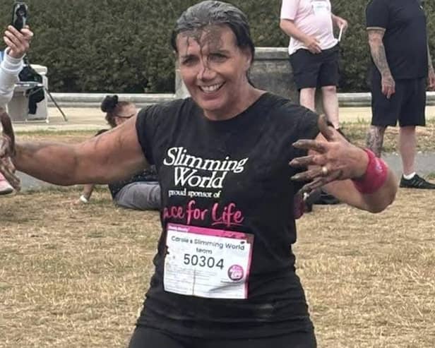 Portchester Slimming World Consultant, Carole Bailey, who took part in Pretty Muddy