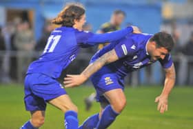 Craig McAllister, right, has netted twice in his opening two Baffins Milton Rovers appearances. Picture: Martyn White