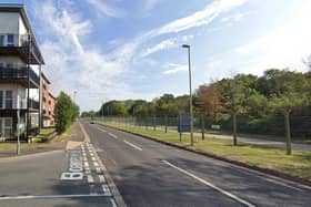 The crash happened in Grange Road, at the junction with Howe Road, this afternoon (December 16). Picture: Google Street View.