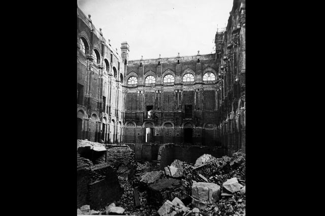 Portsmouth Guildhall and Guildhall Square WW2 Blitz