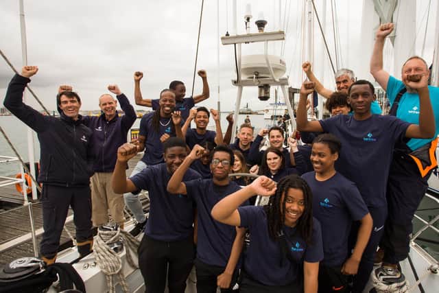 11 students from London benefitted from a residential voyage along the South Coast thanks to Saltus.